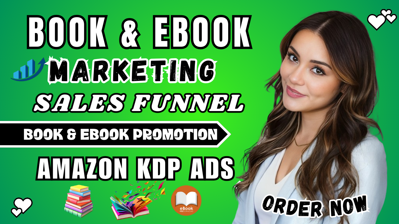 book marketing, book promotion, ebook sales funnel, amazon kdp ads, book publishing