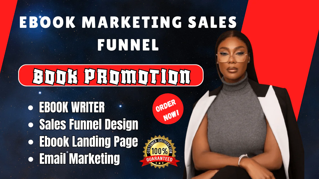 I will do convert ebook marketing sales funnel ebook writer ebook promotion
