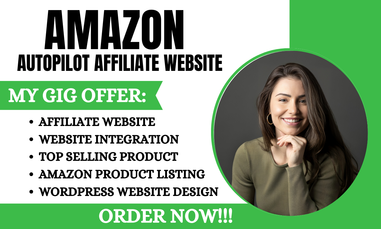 I will create autopilot amazon affiliate website