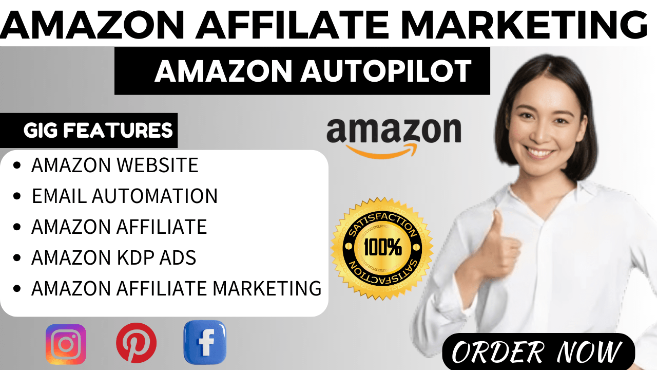 will build amazon affiliate marketing website, I will create autopilot amazon affiliate website, affiliate website for affiliate marketing