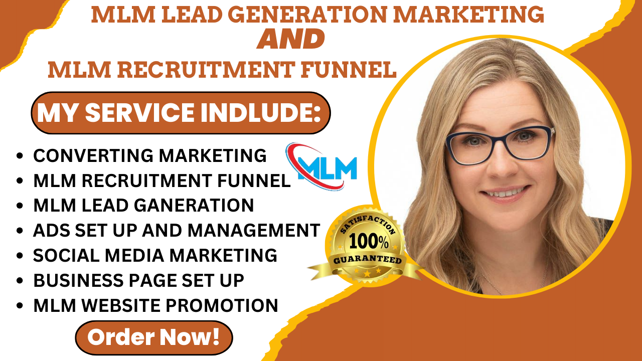 I will create high converting MLM recruitment funnel and MLM lead generation marketing
