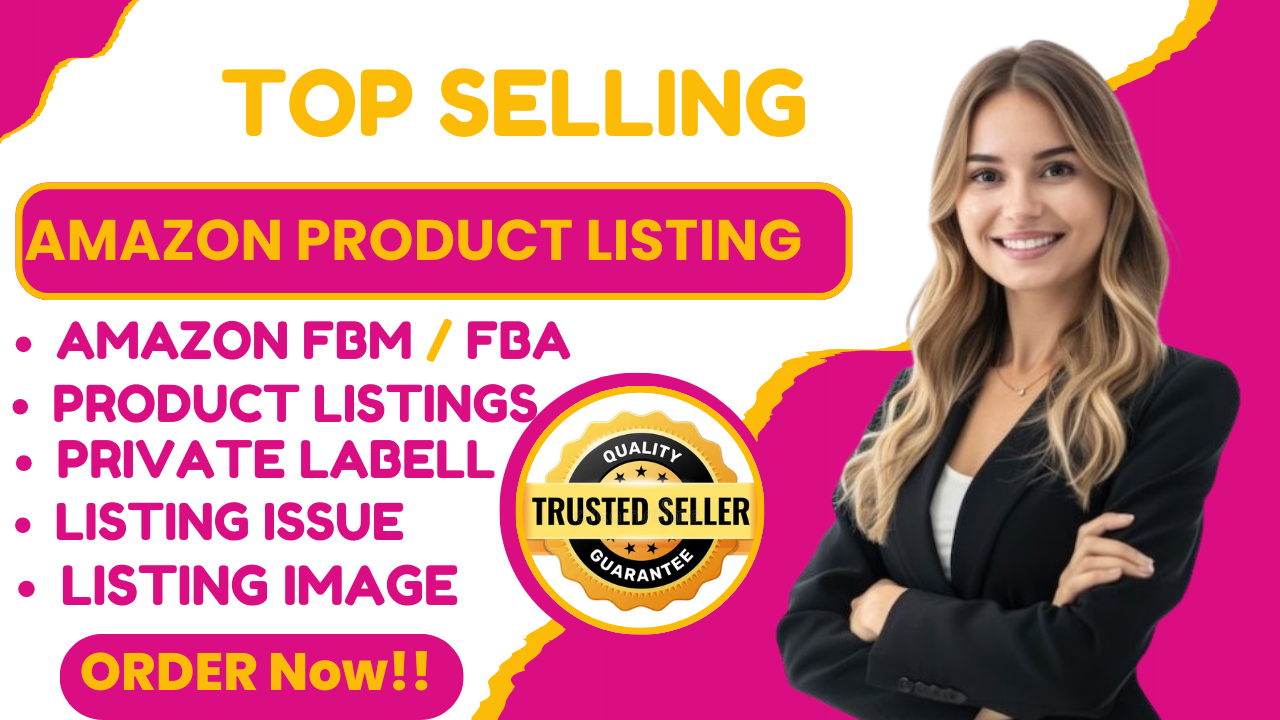 I will setup amazon fba product listing, setup complete amazon fba wholesale store, fba