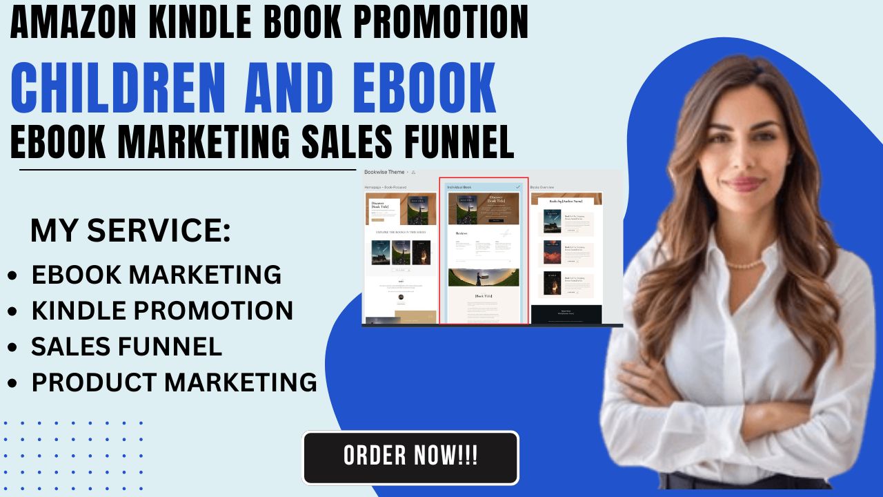 I will do ebook marketing sales funnel, amazon kdp publishing, amazon kdp promotion
