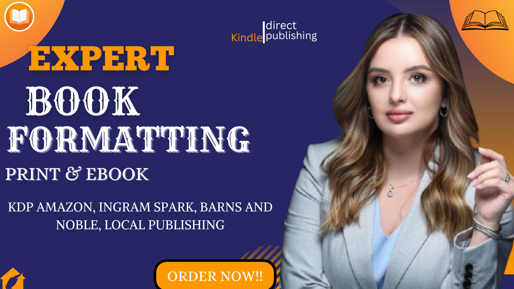 I will do book formatting, kindle ebook formatting and paperback formatting for KDP