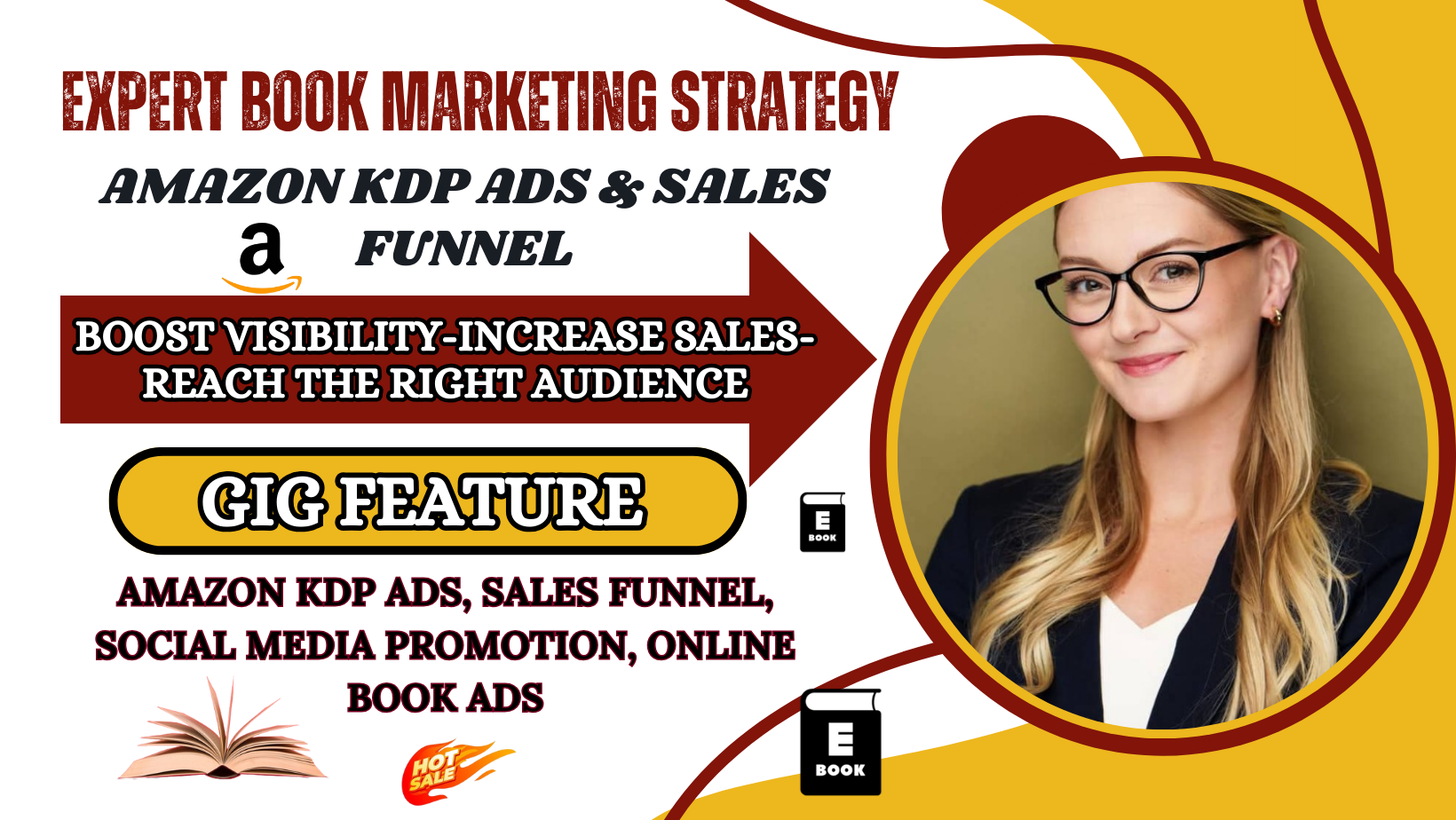 I will do book and ebook marketing sales funnel book promotion amazon kdp ads