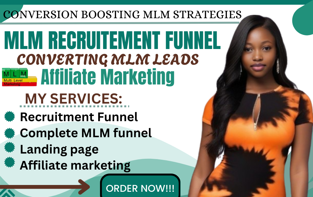 I will do mlm recruitment funnel, mlm leads promotion, affiliate marketing sales funnel