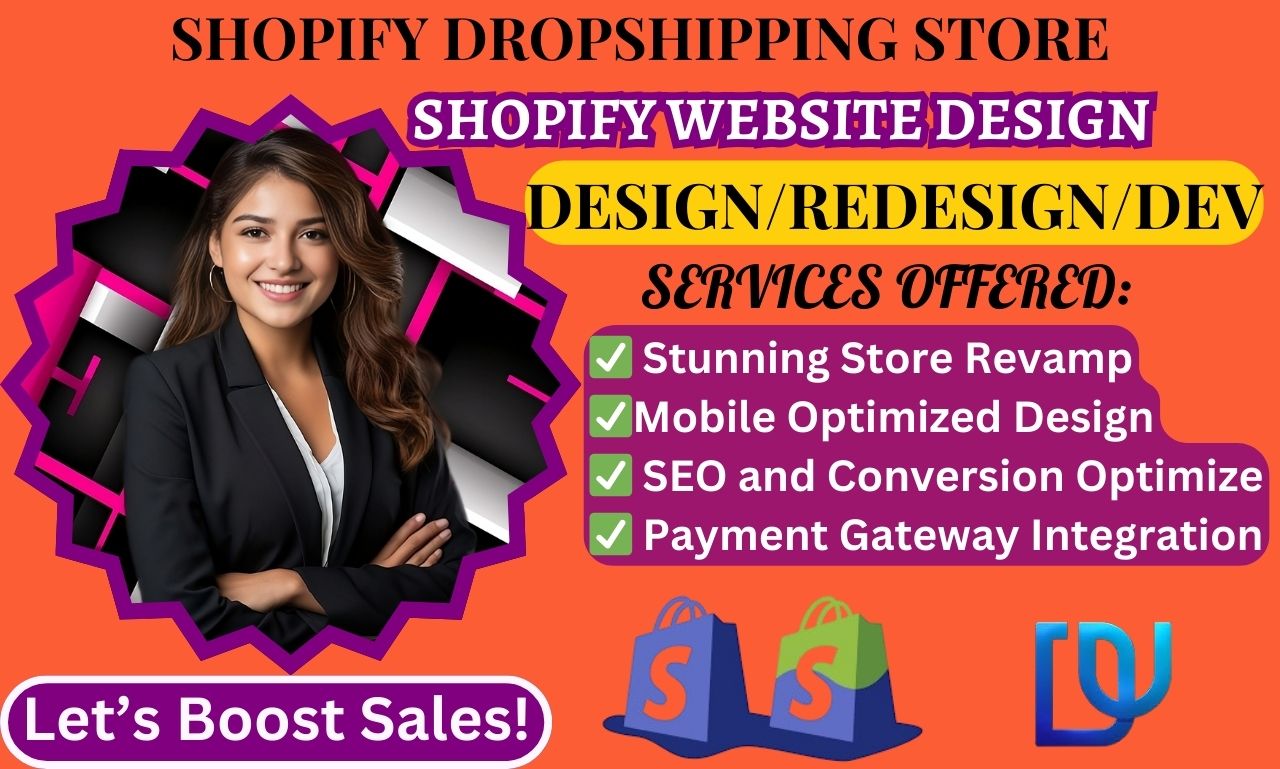 I will build effective shopify dropshipping, store shopify store revamp shopify website