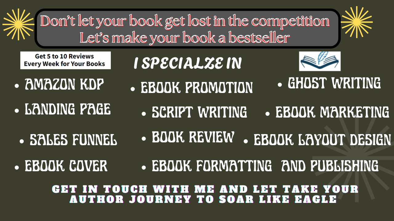 I will do Ebook cover design Ebook publishing and Formatting layout design
