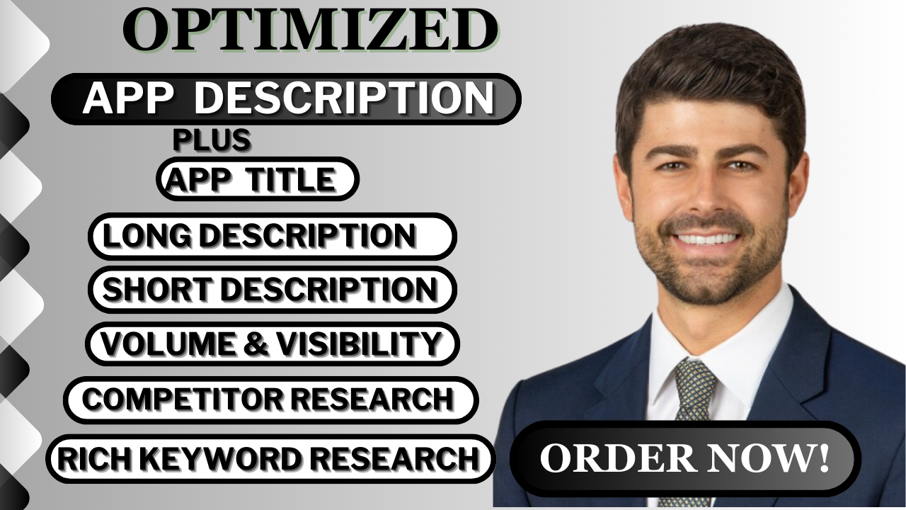 I will write a high converting and optimized app description for you