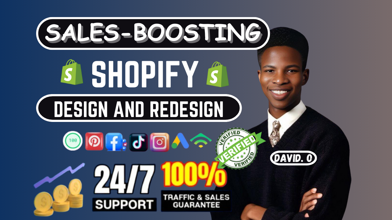 I Will Build & Customize Your Shopify Store for Maximum Sales & Conversions