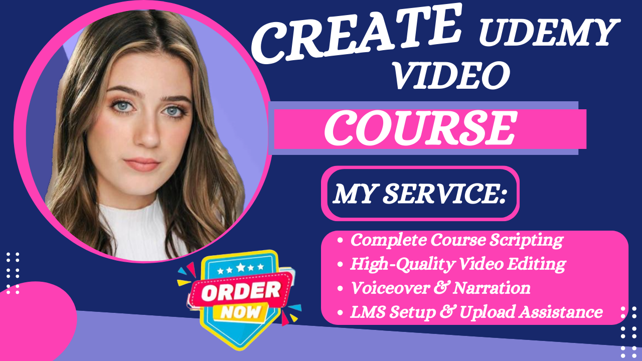 I will create udemy video course digital marketing, entrepreneurship, course creation