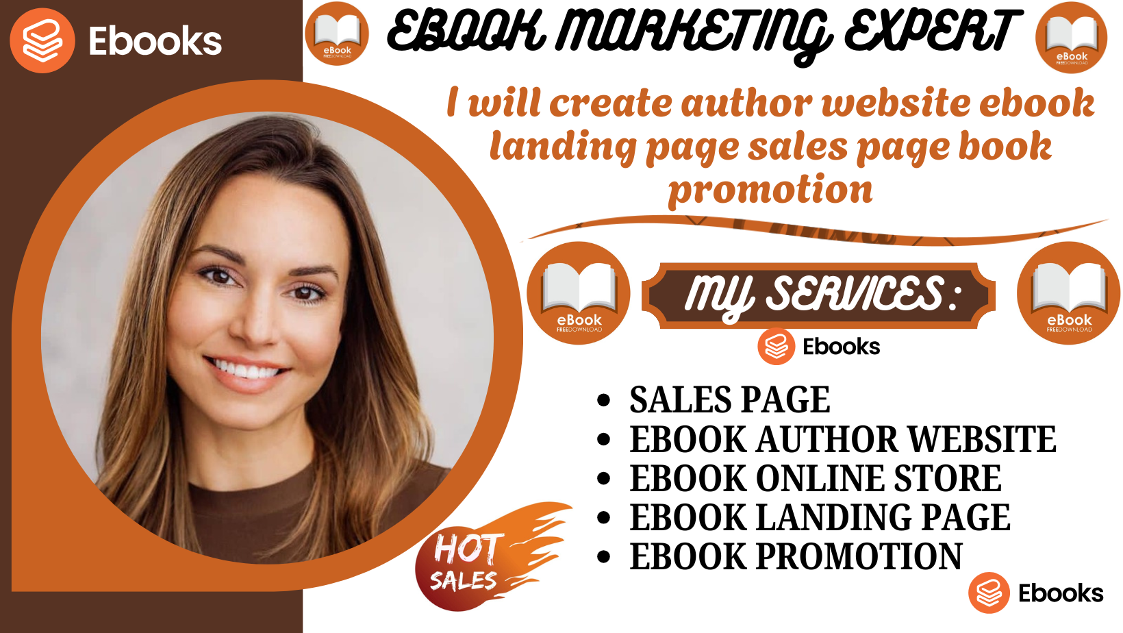 I will create author website ebook landing page sales page book promotion