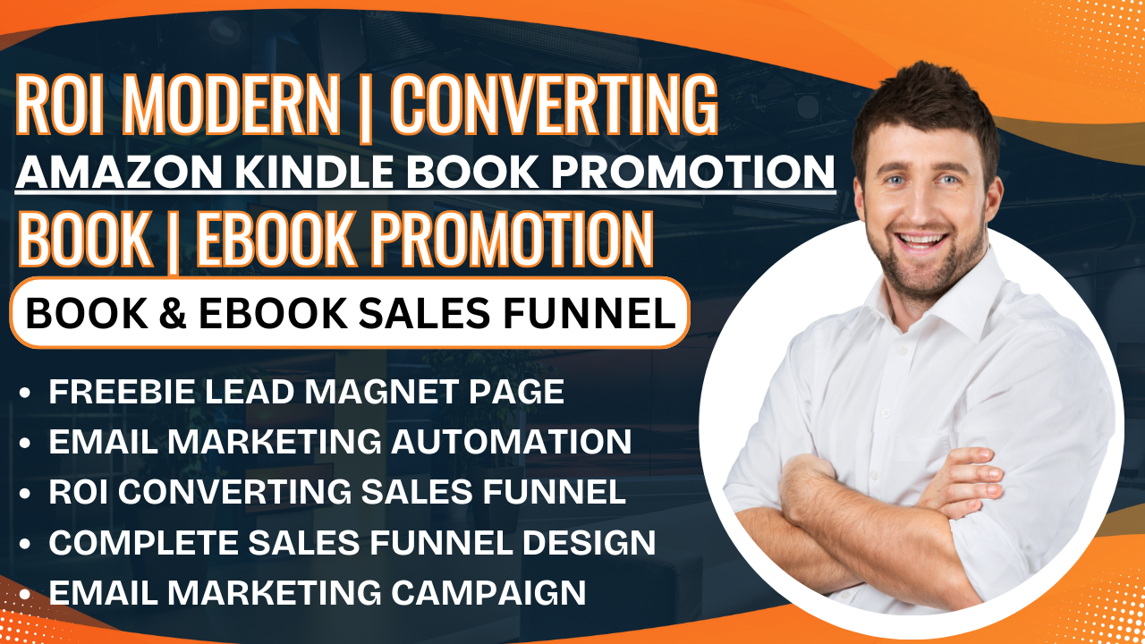 I will do amazon book promotion, book ebook marketing sales funnel,book ebook promotion