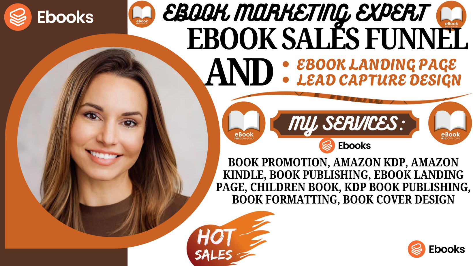 I will design ebook sales funnel ebook landing page ebook marketing and book promotion