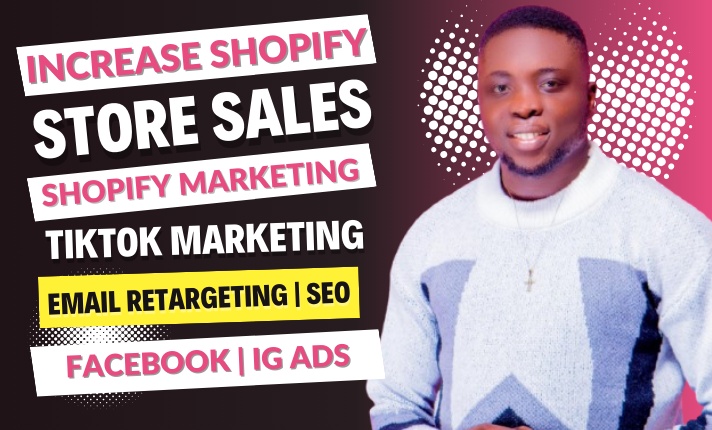 I will promote your shopify store with shopify marketing sales funnel, shopify landing page