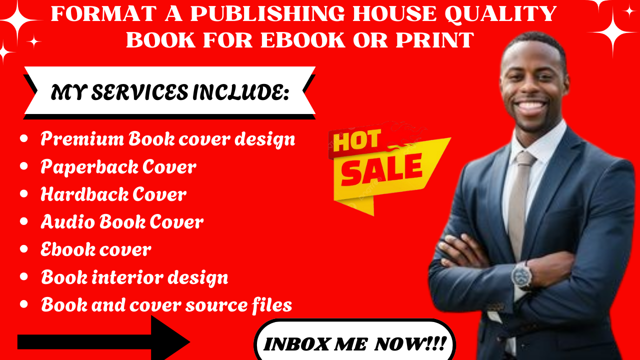 I will format a publishing house quality book for ebook or print