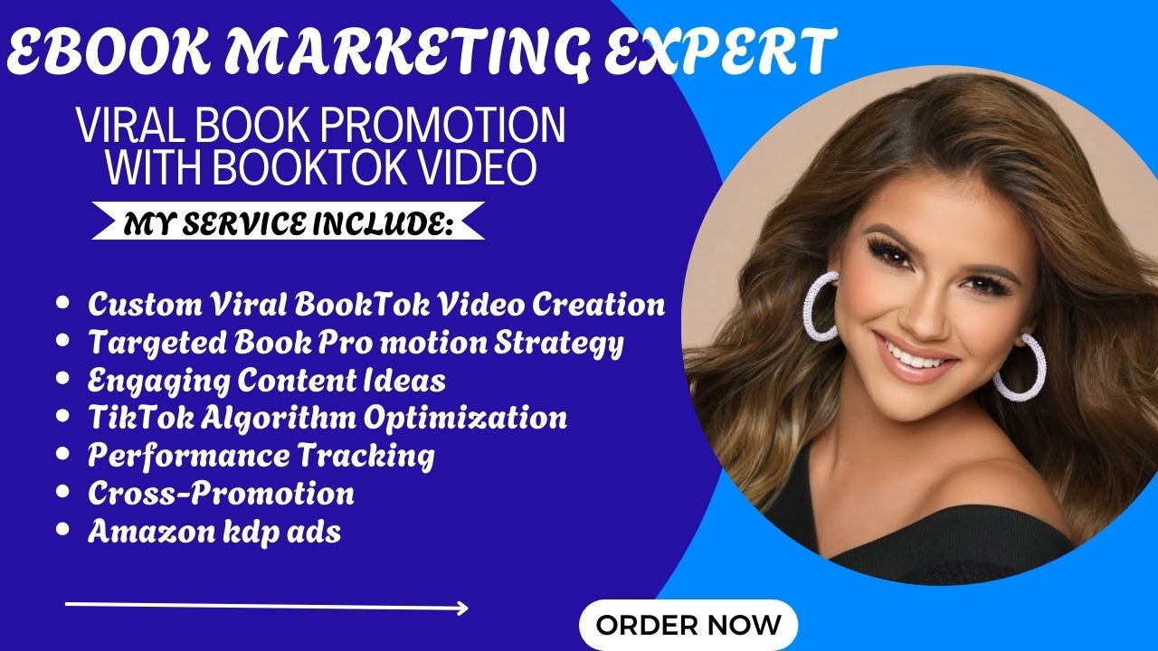 I will do viral book promotion ebook marketing tiktok booktok video amazon kdp ads