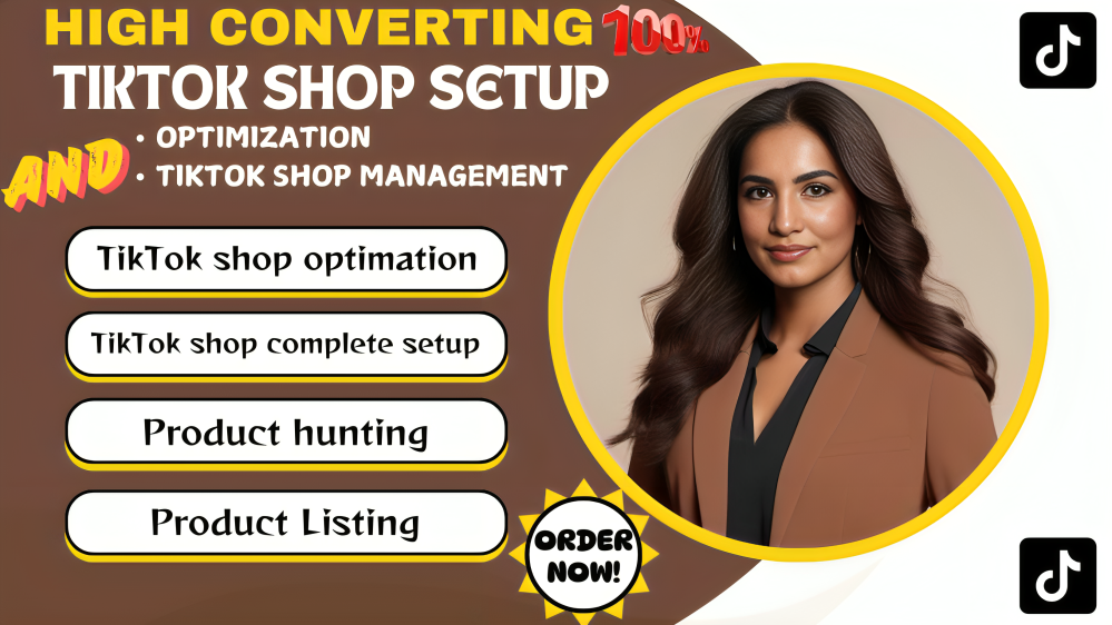 I will setup high converting TikTok shop, TikTok shop manager