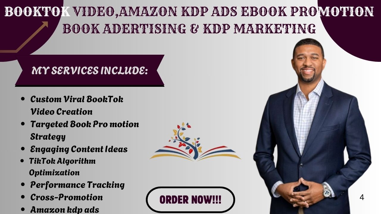 I will do booktok video, amazon kdp ads ebook promotion book advertising, kdp marketing