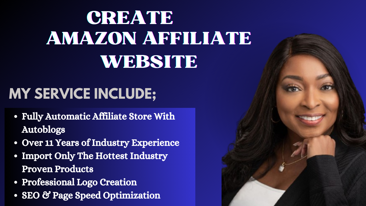 I will create autopilot amazon affiliate website