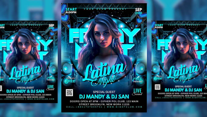 I will craft exceptional club, party, or event flyer designs and deliver within 5 hours