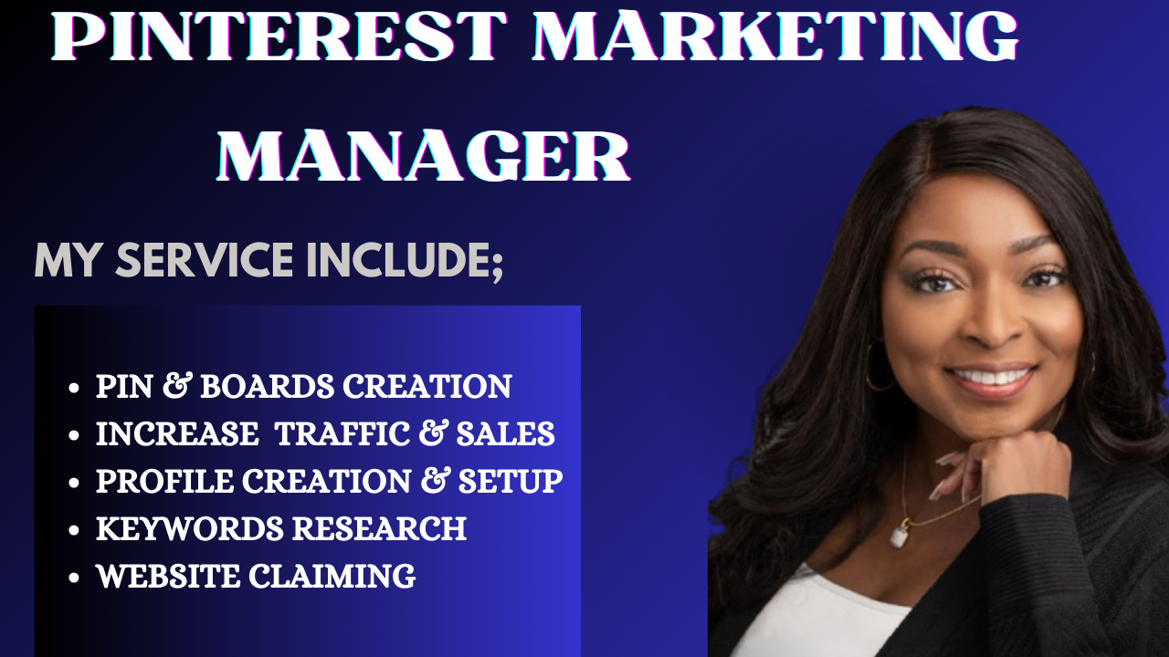I will design pins and organize boards as a pinterest marketing manager