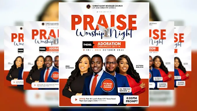 I will create an exceptional church flyer, zoom flyer, and church poster design in 5 hours
