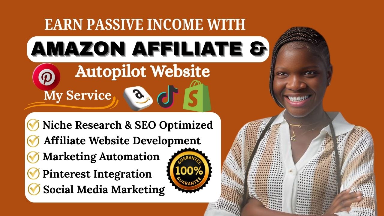 I will build autopilot amazon affiliate marketing website amazon affiliate store