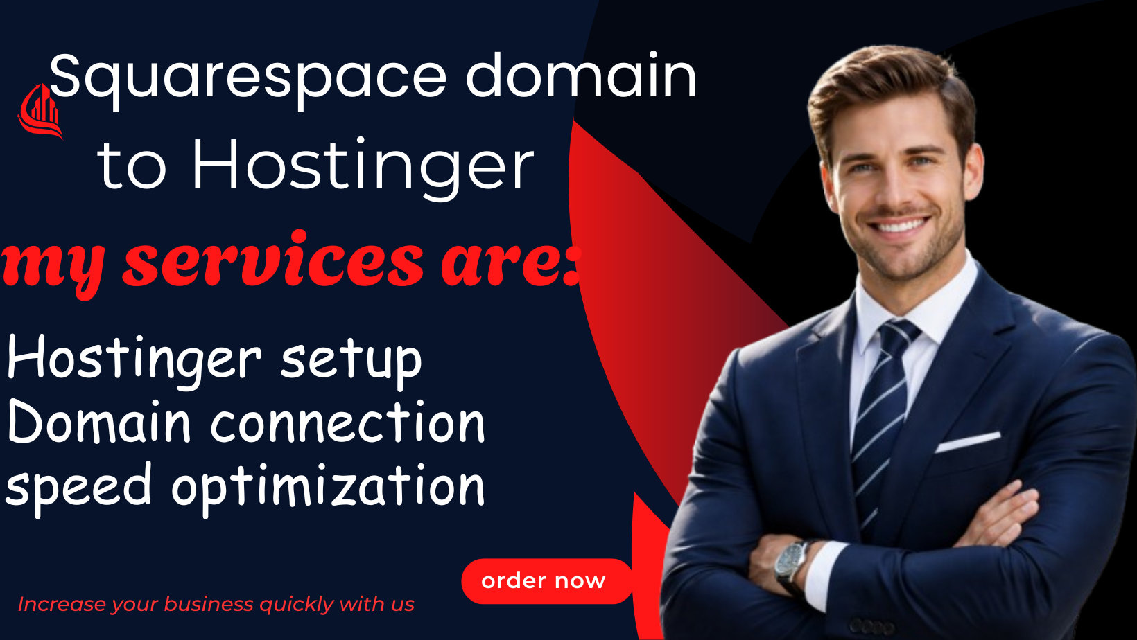 I will connect squarespace domain to hostinger and setup business email