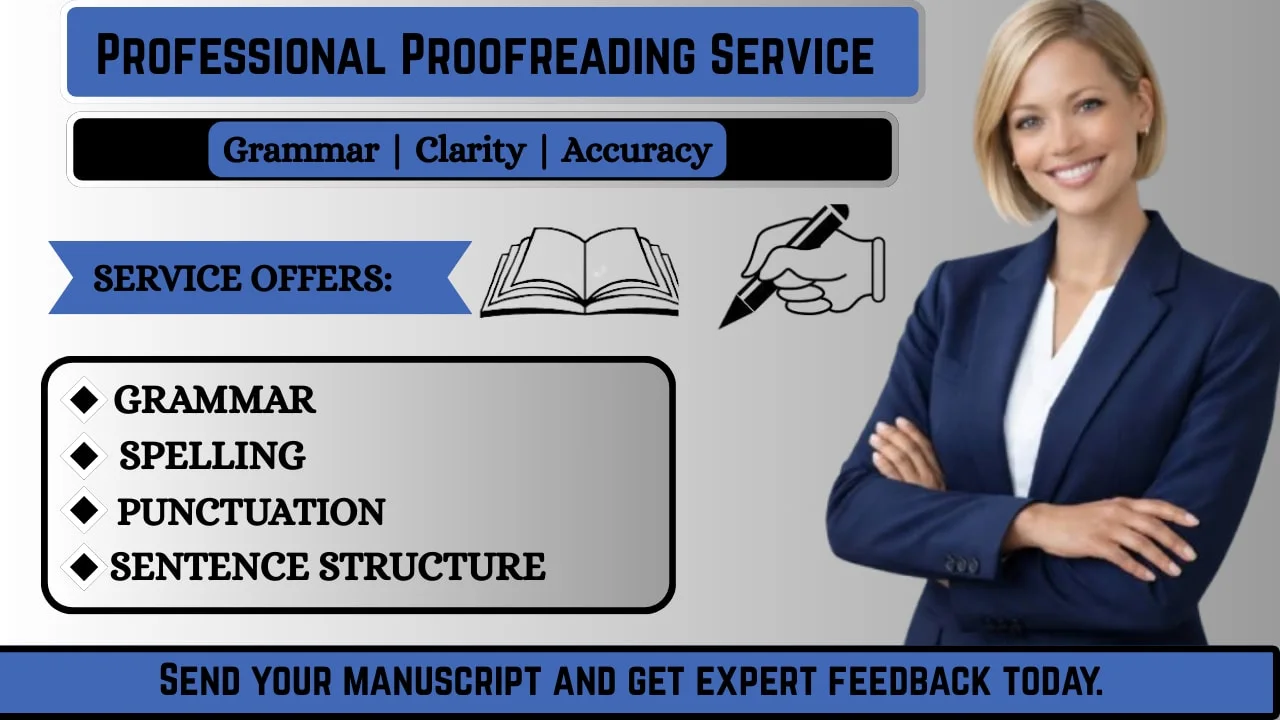 I will professionally proofread and edit your book or ebook