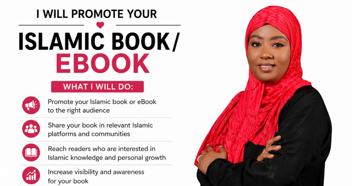 I will promote your islamic book, islamic ebook promotion islamic ebook marketing